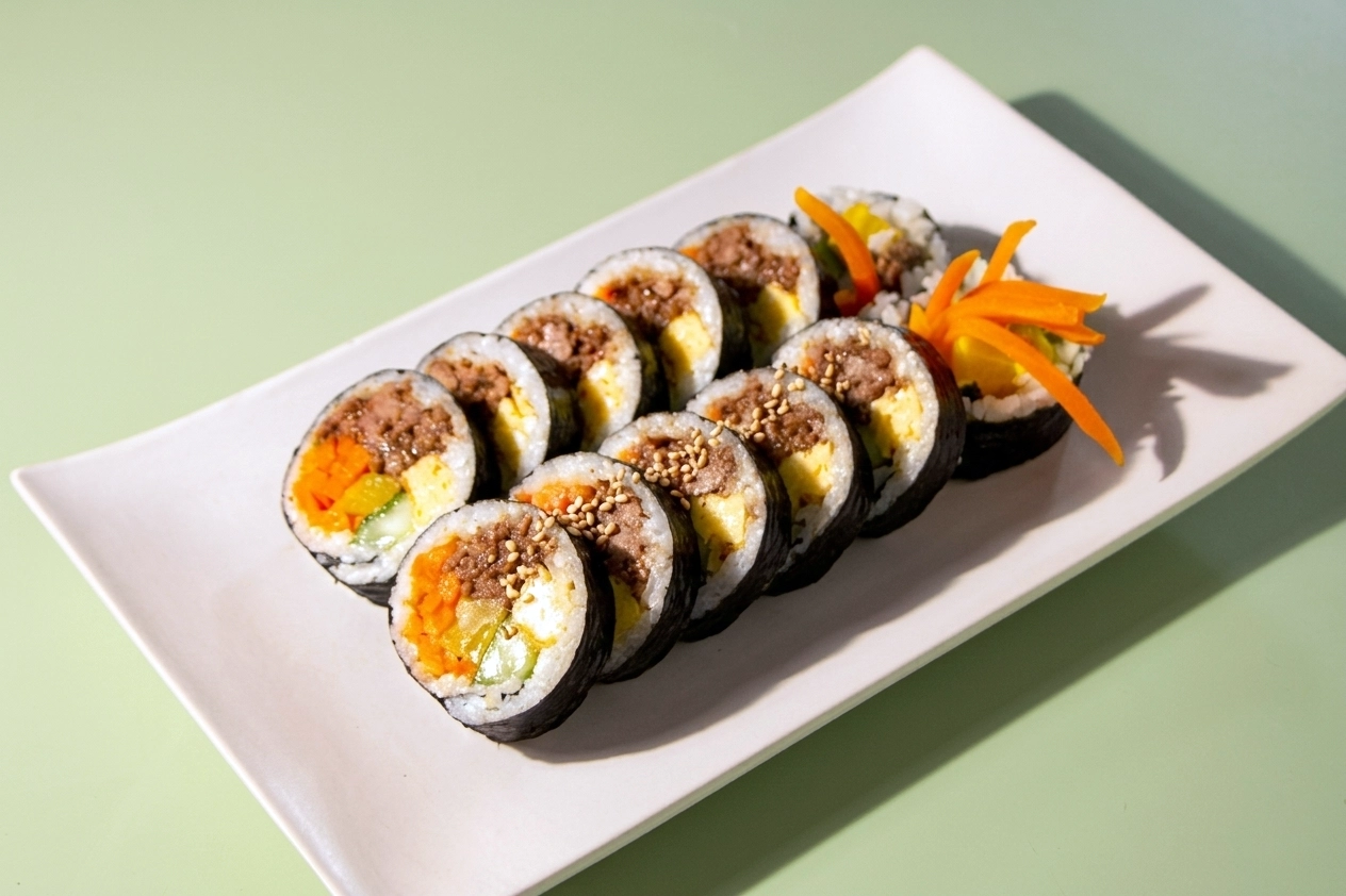 Beef Kimbap Plate