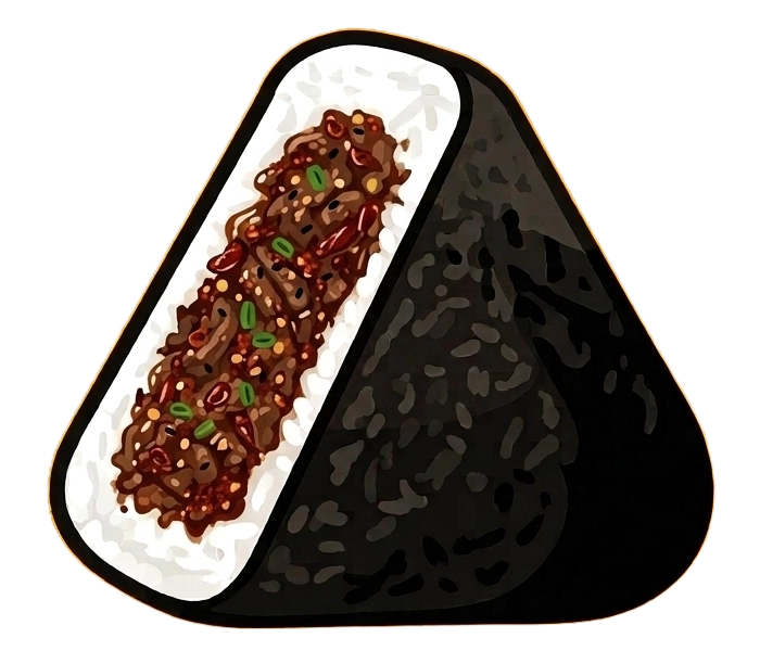Spicy Beef Triangle Kimbap Beef Triangle Kimbap